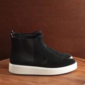 Ecco Sneakers WMS SZ EU SZ 41 US 10-10.5 BLK Soft 9 II Suede Ankle Chelsea Shoes