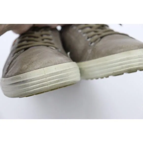 ECCO SOFT 7 MAN SHOES SNEAKERS DARK GRAY LEATHER SIZE US 10