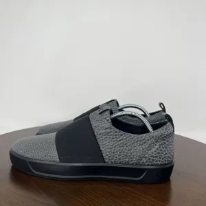 Ecco Soft 8 Band Shoes Women's 39 / 8 Gray Leather Comfort Flats Sneakers‎