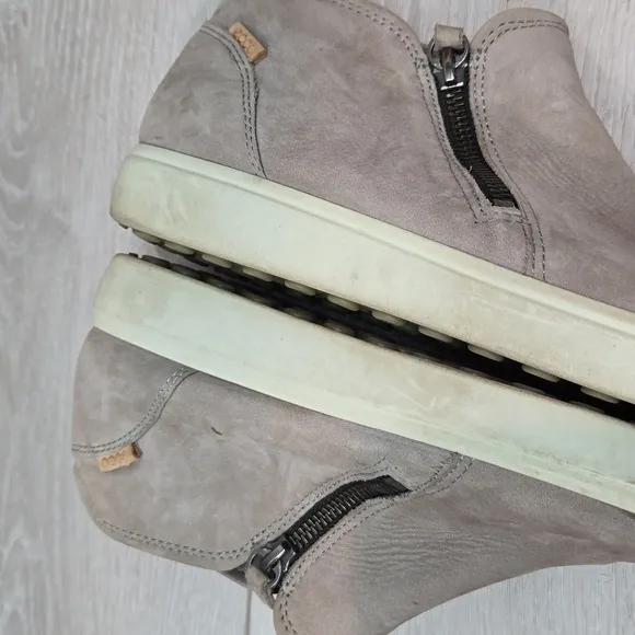 Ecco Womens Soft 7 Ankle Leather Sneakers boots shoes sz 38/7