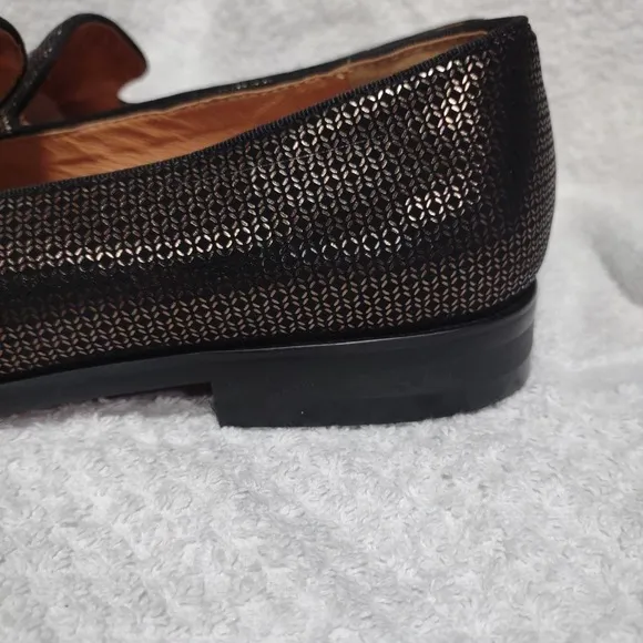 Elan Roman Mens Black Loafers New Size 12