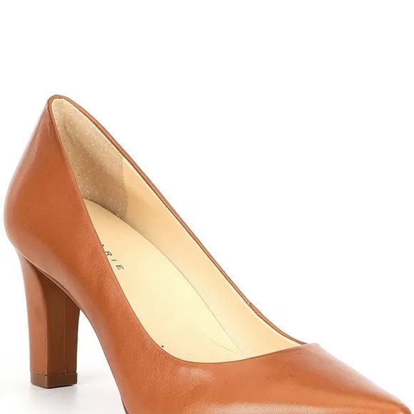 Elegant Tan Leather Pumps