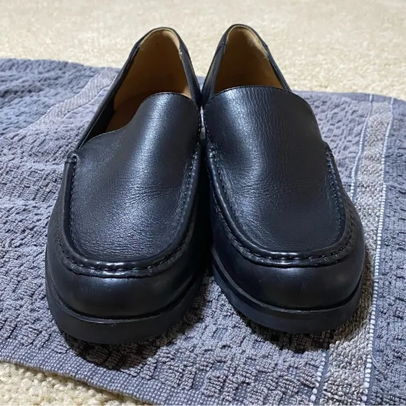 Everlane Modern Loafer Genuine Leather Round Toe Size 8.5 Spring Office Neutral