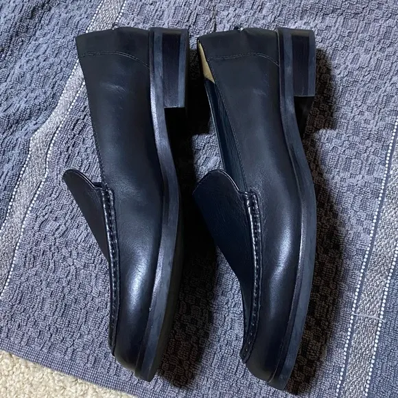 Everlane Modern Loafer Genuine Leather Round Toe Size 8.5 Spring Office Neutral