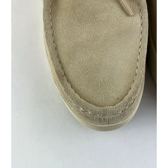Everlane Shoes Men Size 9 Beige The Desert Pebble Suede Lace Up‎ Loafer  Comfy