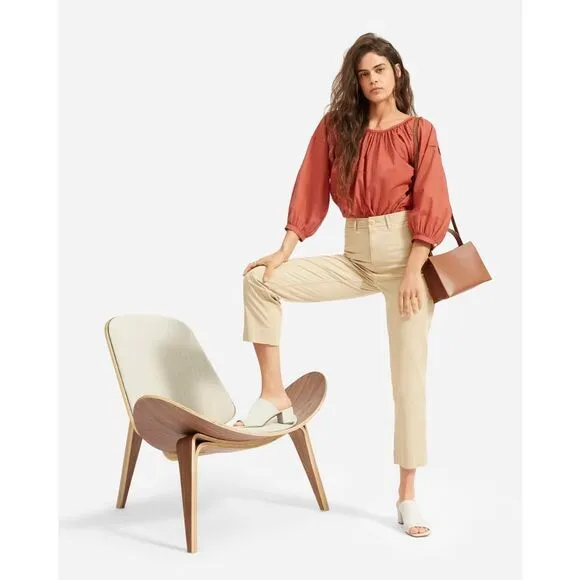 Everlane The Glove Mule in ReKnit White Bone Size 9 NEW