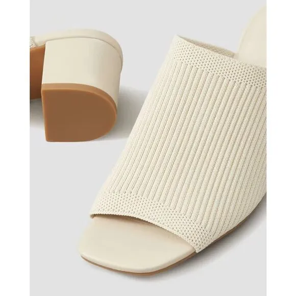 Everlane The Glove Mule in ReKnit White Bone Size 9 NEW