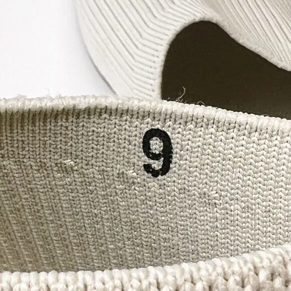 Everlane The Glove Mule in ReKnit White Bone Size 9 NEW