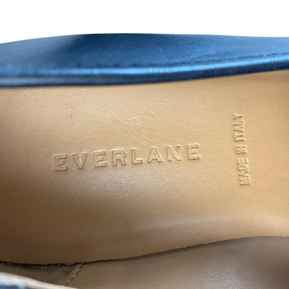 EVERLANE The Leather Street Shoes in Black Size 10.5