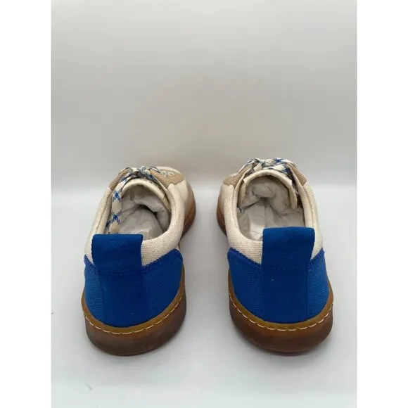 Everlane The Tread Bare Sneaker Mens Sz 11 Canvas Low Top Sneakers Beige Blue