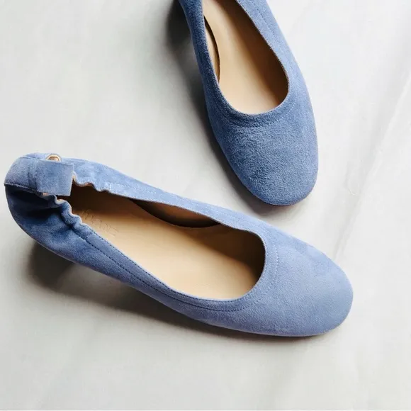 Everlane Women's The Italian Leather Light Blue Heel Size 6.5​