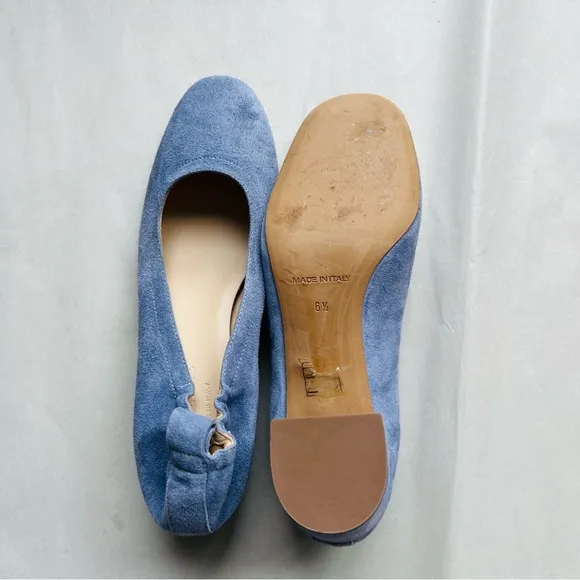Everlane Women's The Italian Leather Light Blue Heel Size 6.5​
