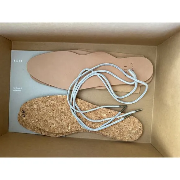 FEIT THE Artist Shoe Hand Painted Canvas &amp; Leather Women's Shoe Sz 9//EU 39 NEW