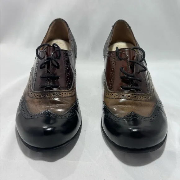 FIDJI WOMEN’S SOFT ITALIAN LEATHER OXFORDS. SOFT INSOLES ADDED SIZE 37 (7.5 US)