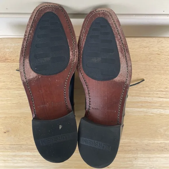 FLORSHEIM Black Leather Cap Toe Oxford Dress Shoes 8.5 D (Medium Width)