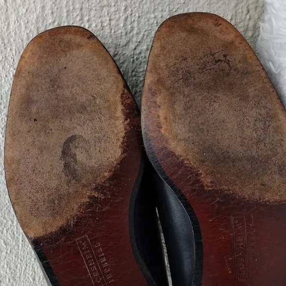 Florsheim Imperial Black Leather Upper Almond Toe Slip-On Dress Loafer Shoe