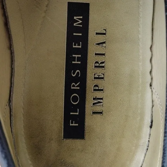 Florsheim Imperial Black Leather Upper Almond Toe Slip-On Dress Loafer Shoe