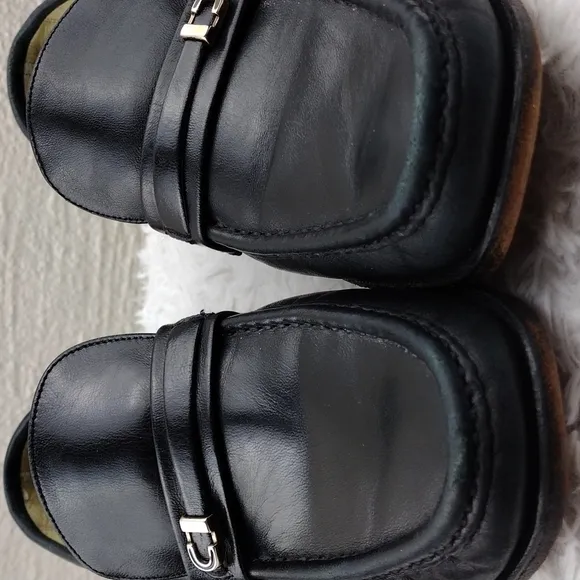 Florsheim Imperial Black Leather Upper Almond Toe Slip-On Dress Loafer Shoe