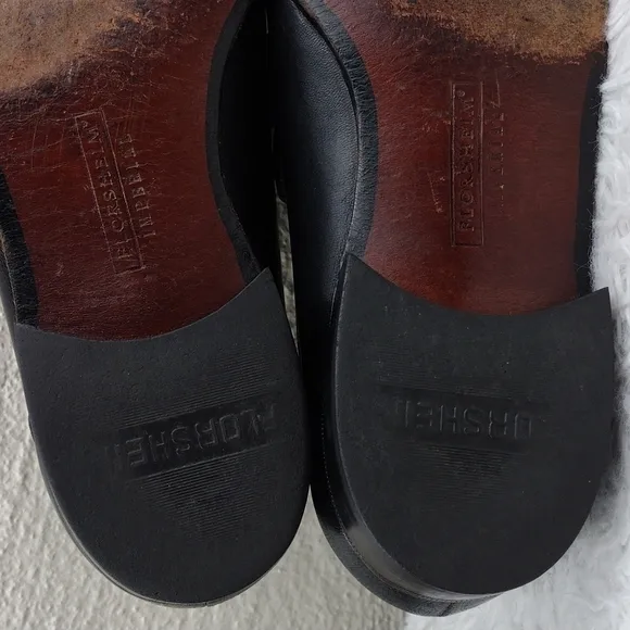 Florsheim Imperial Black Leather Upper Almond Toe Slip-On Dress Loafer Shoe