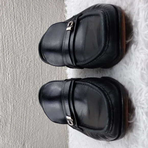 Florsheim Imperial Black Leather Upper Almond Toe Slip-On Dress Loafer Shoe