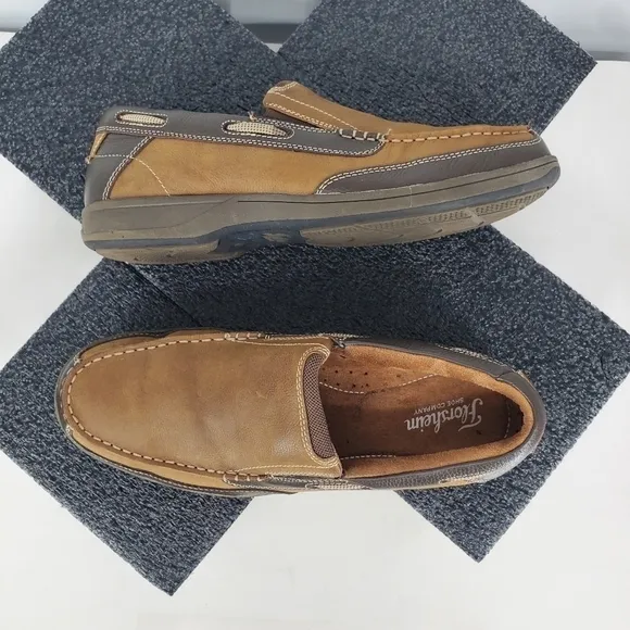 Florsheim Lakeside Slip on Brown Leather Boat Shoes Mens Size 10.5 M
