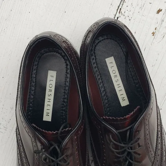 Florsheim Men's Gladiator Full-grain Leather Dress Shoes SZ 42 US 8.5 WORN ONCE