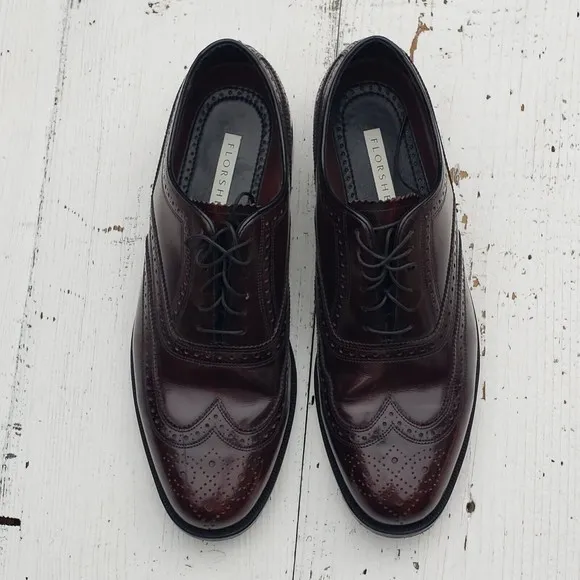 Florsheim Men's Gladiator Full-grain Leather Dress Shoes SZ 42 US 8.5 WORN ONCE