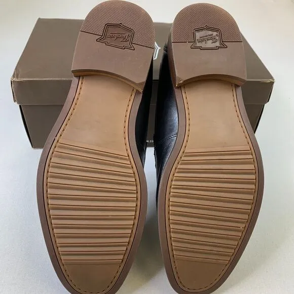 Florsheim Mens Rucci Weave Pny Loafer Black Moc Toe Slip-On Leather Shoes Sz 10W