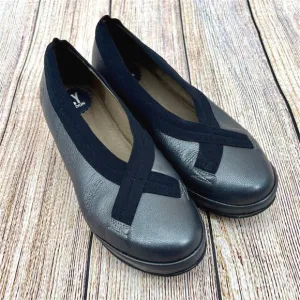 Fly London Bobi Women's Size 8.5 US 39 EU Leather Platform Wedge Slip On Shoes