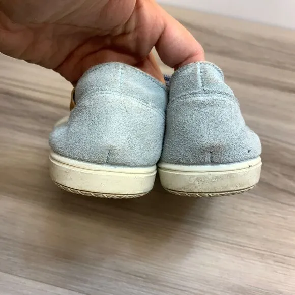 FLY London Suede Lace Up Shoes Stot Light Blue Size 38 US 7.5-8