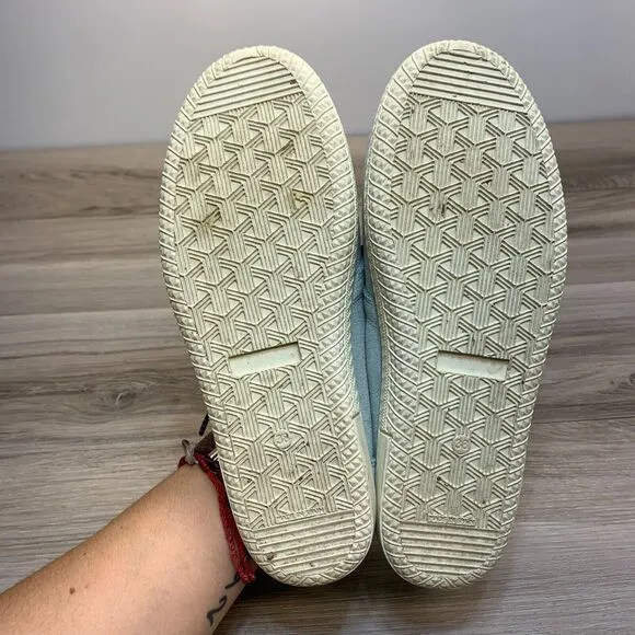 FLY London Suede Lace Up Shoes Stot Light Blue Size 38 US 7.5-8