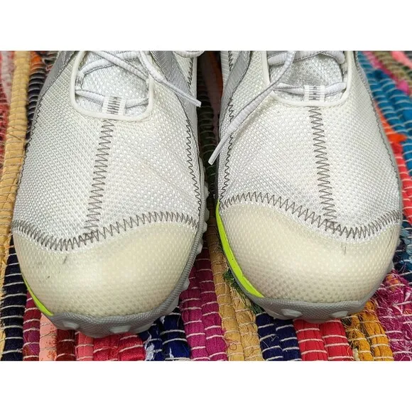 Footjoy B64 Shoes Men 9 M Project Golf Sneakers White Grey Leather Spikes #55221