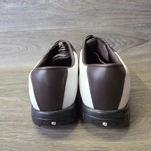FootJoy Golf Shoes 10W Contour Series Brown White Saddle Soft Spikes‎ 54235