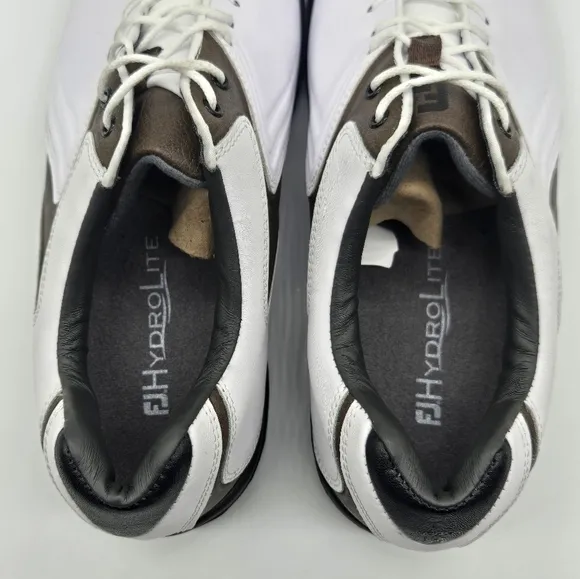 FootJoy Hydrolite Lace Up Oxford Golf Shoes Leather White 50024 Mens Size 8.5