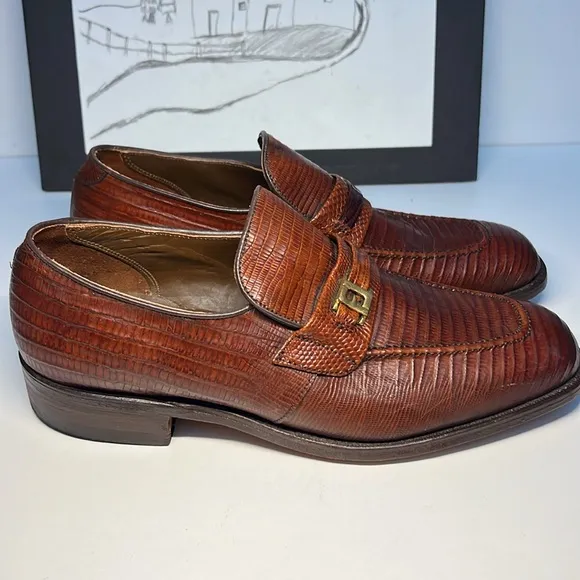 FootJoy  Lizard, skin, leather shoes.Llike New Men’s Size 7.5 D