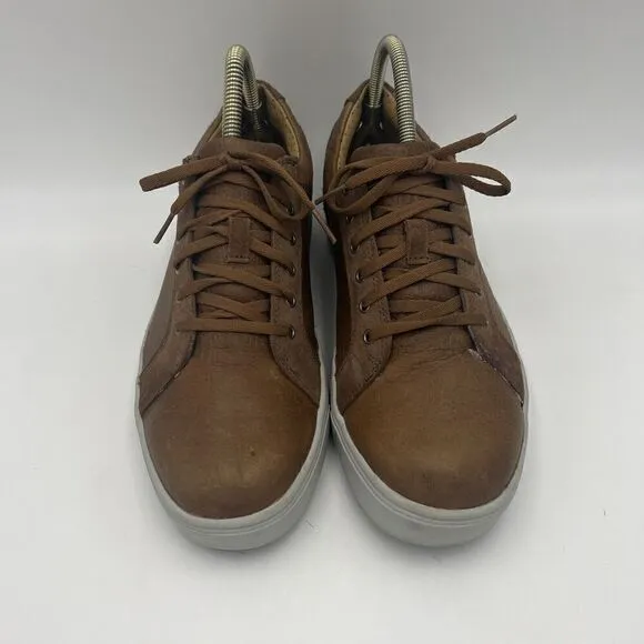 FootJoy Sz 8 Club Casuals Blucher Spikeless Cognac Leather Lace Up Golf Shoes