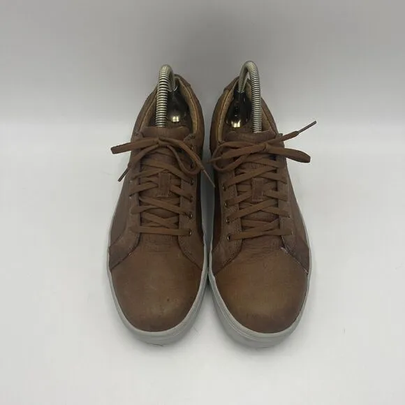 FootJoy Sz 8 Club Casuals Blucher Spikeless Cognac Leather Lace Up Golf Shoes