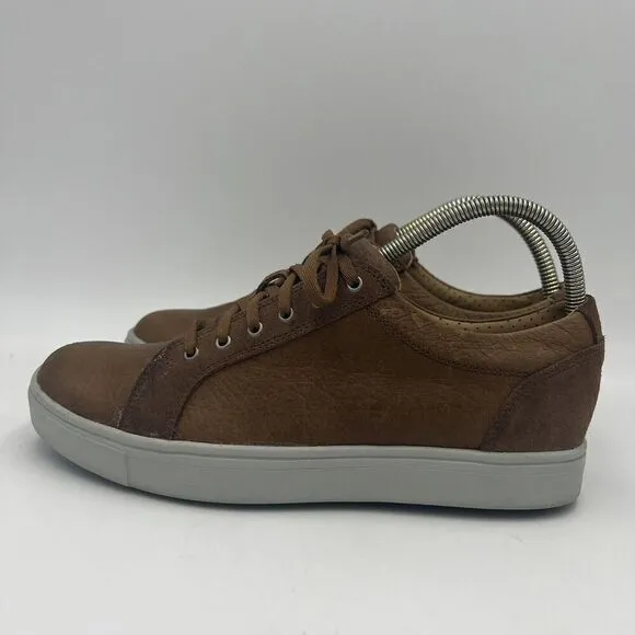 FootJoy Sz 8 Club Casuals Blucher Spikeless Cognac Leather Lace Up Golf Shoes