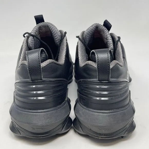 FootJoy Tour Alpha Golf Shoes 55507 Mens 14 M Black Gray Leather Soft Spikes