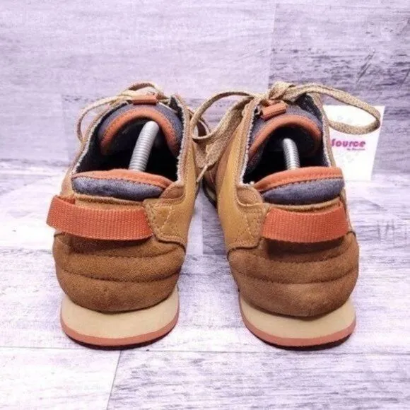 Forsake Lewis Leather &amp; Canvas Walking Hiking Sneaker Brown Men's sz 11