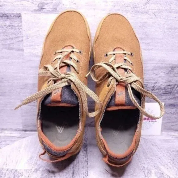Forsake Lewis Leather &amp; Canvas Walking Hiking Sneaker Brown Men's sz 11
