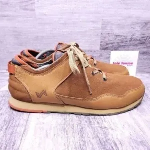 Forsake Lewis Leather &amp; Canvas Walking Hiking Sneaker Brown Men's sz 11