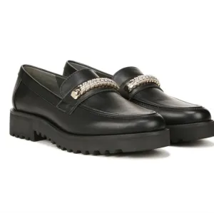 🌸Franco Sarto Women's Bling Loafer Black Shoes Size 7