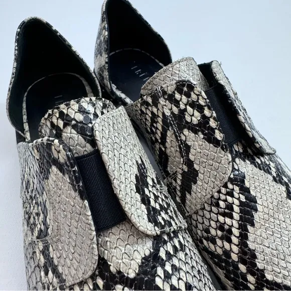 Freda Salvador Leather D'Orsay Laceless Oxford Shoes‎ Croc Embossed Women’s 6