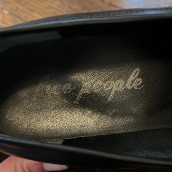 Free People Black Platform  Loafers