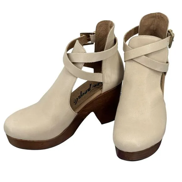 Free People Cedar Clog Platform Cutout Shoes Afterglow Size 36 / 6 NEW