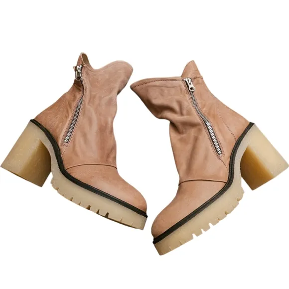 Free People Jack Zip Ankle Boots Size 39.5
