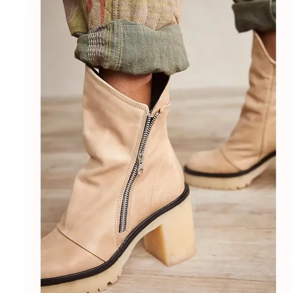 Free People Jack Zip Ankle Boots Size 39.5