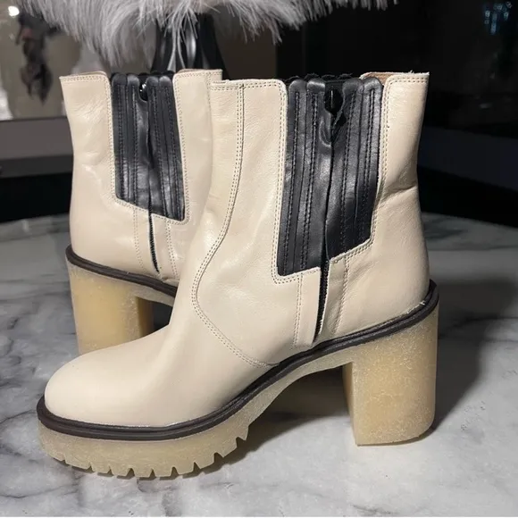 Free People James Chelsea Boot White Leather 39/9