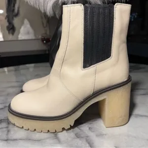 Free People James Chelsea Boot White Leather 39/9
